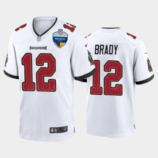 Men's Tom Brady Tampa Bay Buccaneers 2022 Munich Games White Jersey