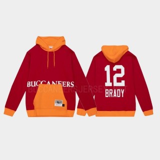 Tampa Bay Buccaneers Tom Brady Big Face Retro Hoodie - Red