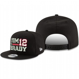 Tampa Bay Buccaneers Tom Brady Super Bowl LV Champions 9FIFTY Snapback Adjustable Hat - Black