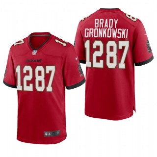 Buccaneers Tom Brady Rob Gronkowski CP Player Game Jersey - Red