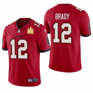 Tampa Bay Buccaneers Tom Brady Super Bowl LV Champions Vapor Limited Jersey - Red