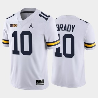 Michigan Wolverines Tom Brady Alumni MVP Game Jersey - White