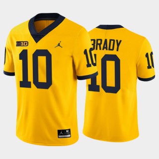 Michigan Wolverines Tom Brady Alumni MVP Limited Jersey - Maize